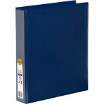 MARBIG CLEAR VIEW INSERT BINDER A4 2D RING 38MM BLUE