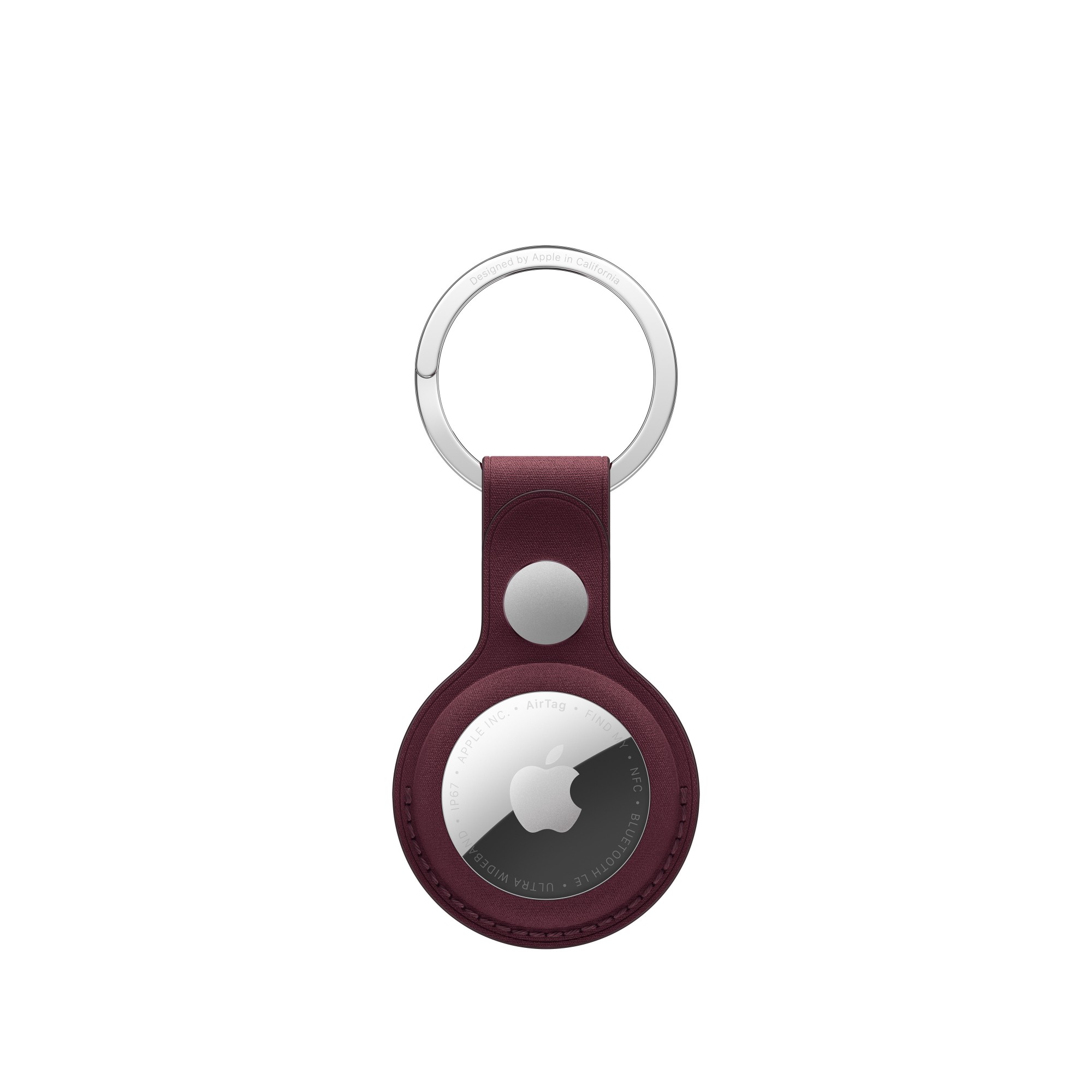 Apple AirTag FineWoven Key Ring – Burgundy