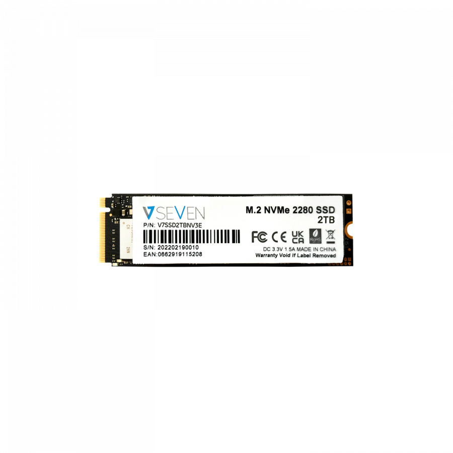 V7 V7SSD1TBM2SE Internal Solid State Drive M.2 1 TB Serial ATA III 3D