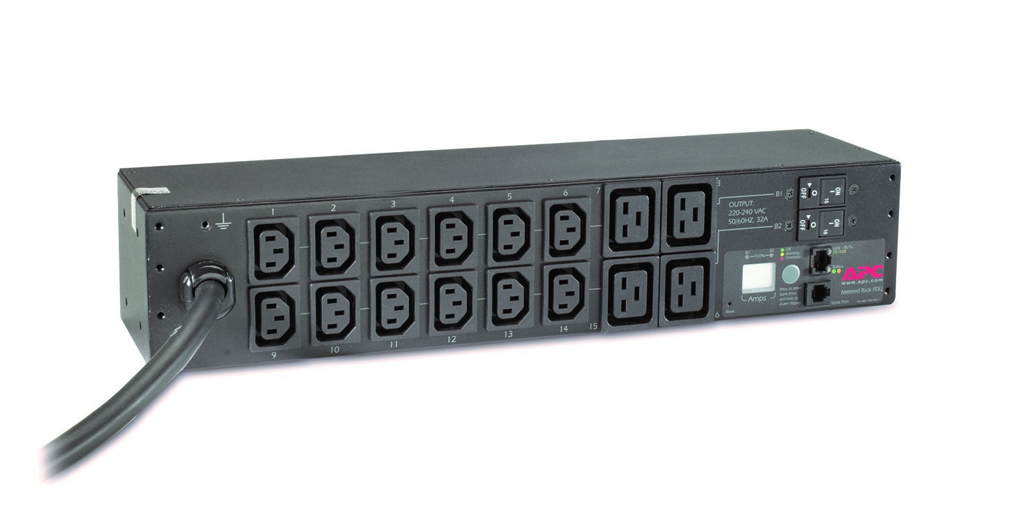 APC AP7822B power distribution unit (PDU) 16 AC outlet(s) 2U Black