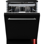 CDA Integrated Dishwasher - AquaZone technology, Black control panel