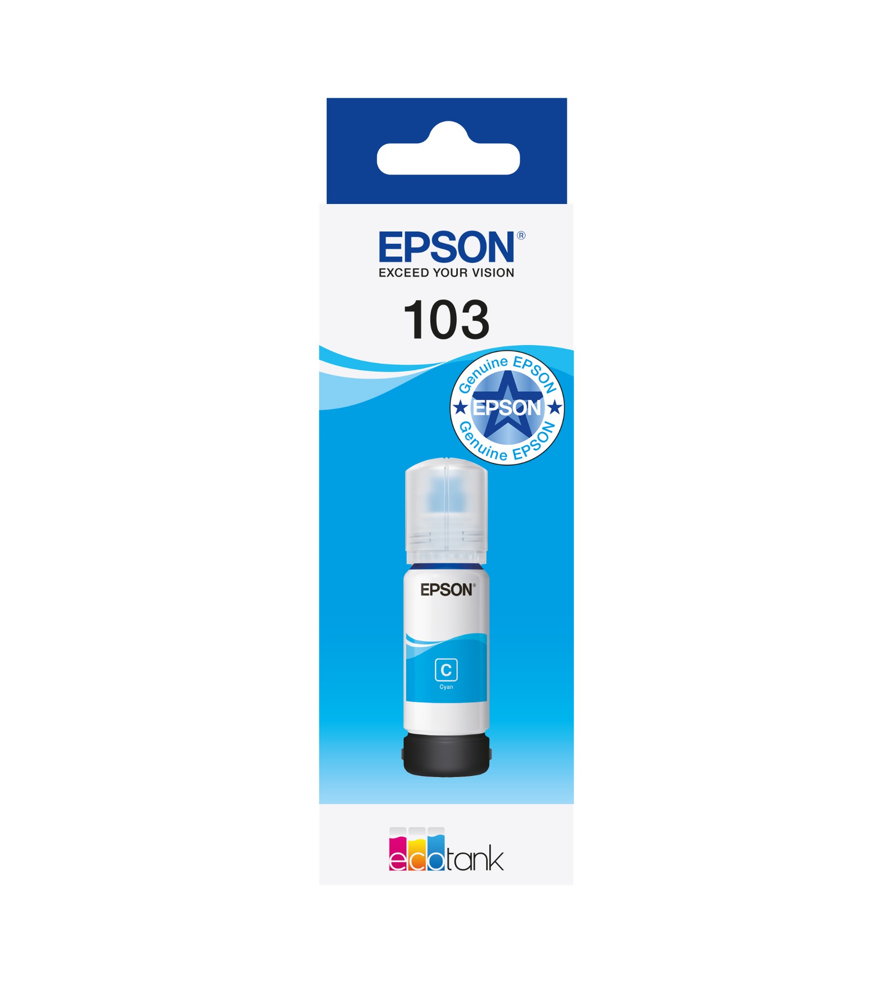 Epson C13T00S24A/103 Ink bottle cyan. 4.5K pages 70ml for Epson L 1110