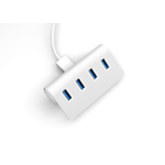 Sabrent 4 PORT ALUMINUM USB 3.0 HUB USB 3.2 Gen 1 (3.1 Gen 1) Type-A 5000 Mbit/s White