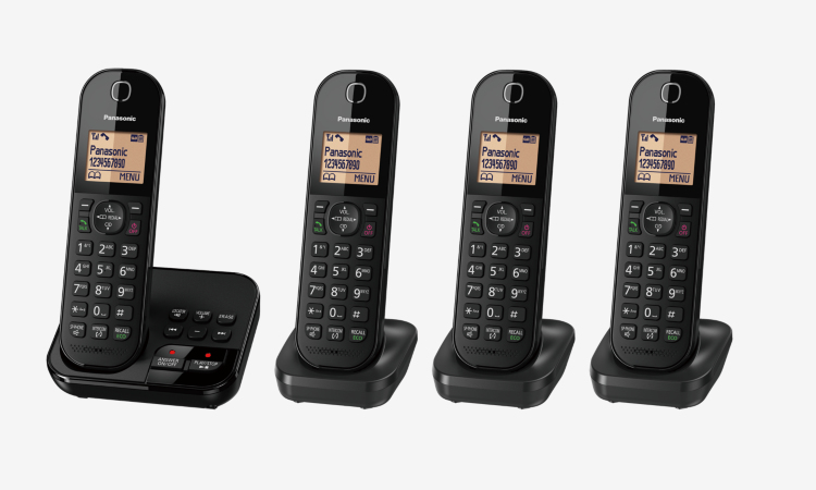 Image of Panasonic KX-TGC424EB telephone DECT telephone Caller ID Black