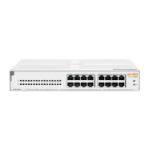 Aruba Instant On 1430 16G Class4 PoE 124W Unmanaged L2 Gigabit Ethernet (10/100/1000) Power over Ethernet (PoE) 1U White