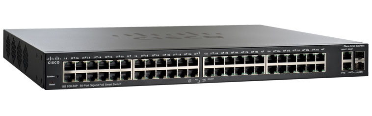 Cisco SG200-50FP-NA-RF 50-Port Network Switch