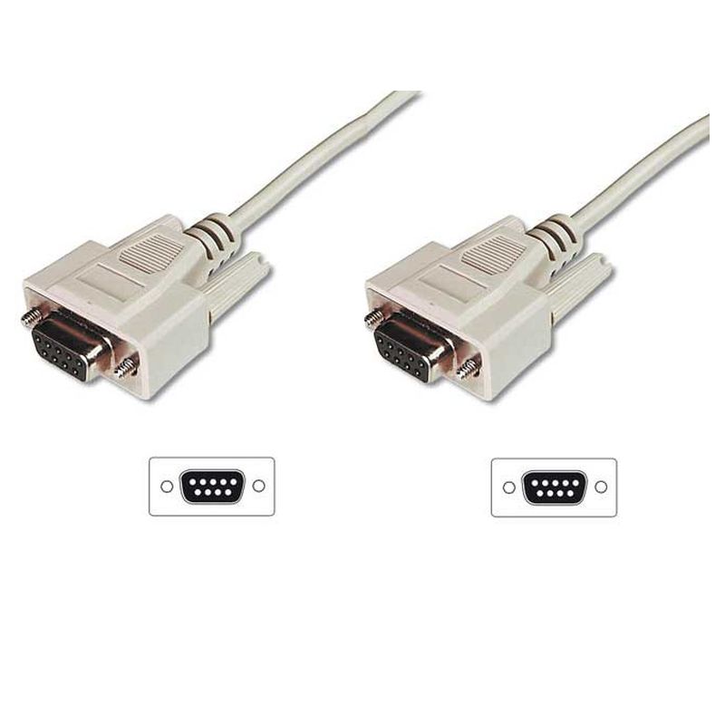 Image of FDL 2M DB9 STRAIGHT THROUGH SERIAL CABLE - SOCKET TO SOCKET
