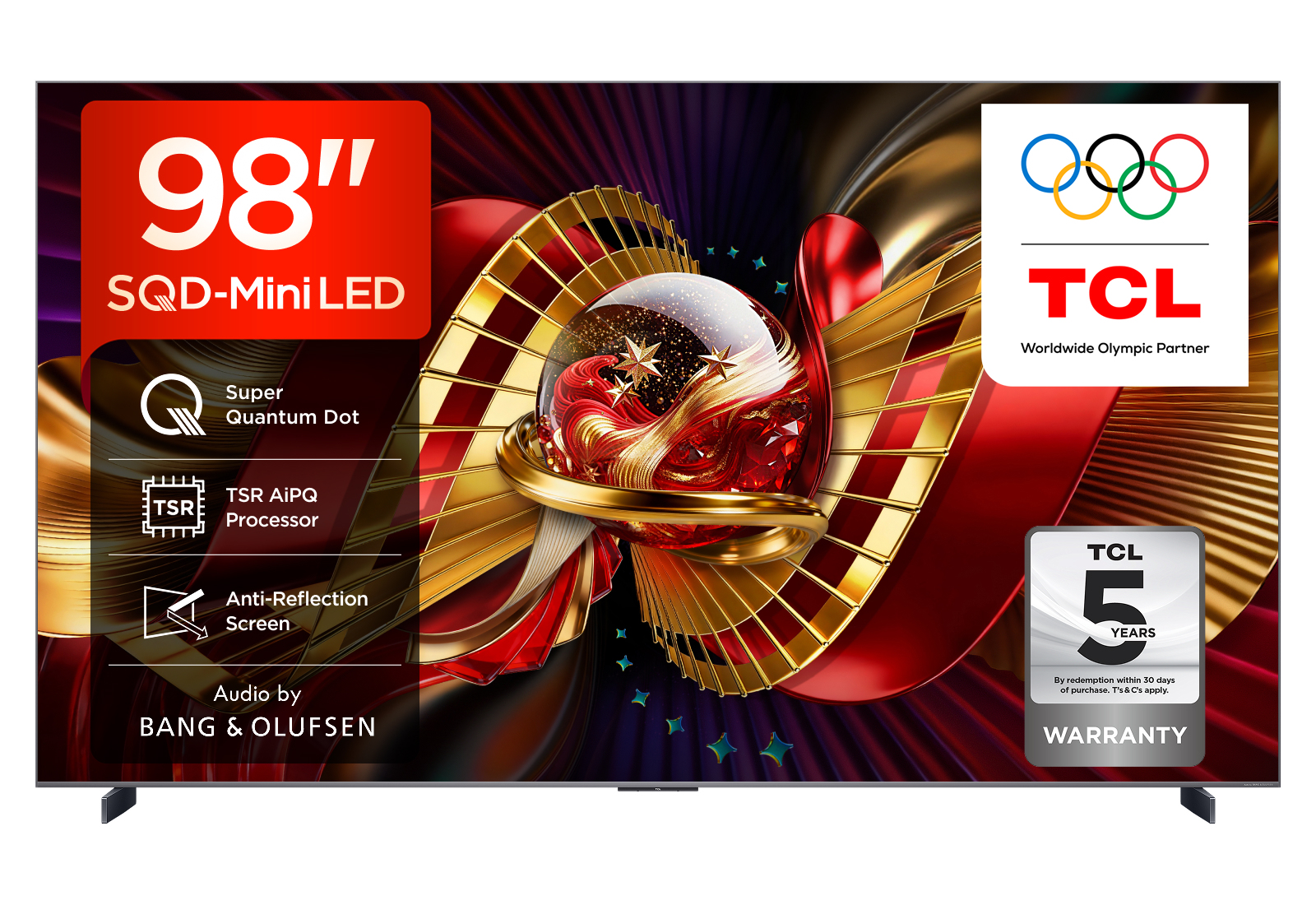 Tcl Black C8l 98C8l-Uk Tv 2.49 M (98") 4K Ultra Hd Smart Tv Wi-Fi