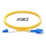 ATGBICS LC-SC OS2, Fibre Optic Cable, Singlemode, Duplex, Yellow, 3m