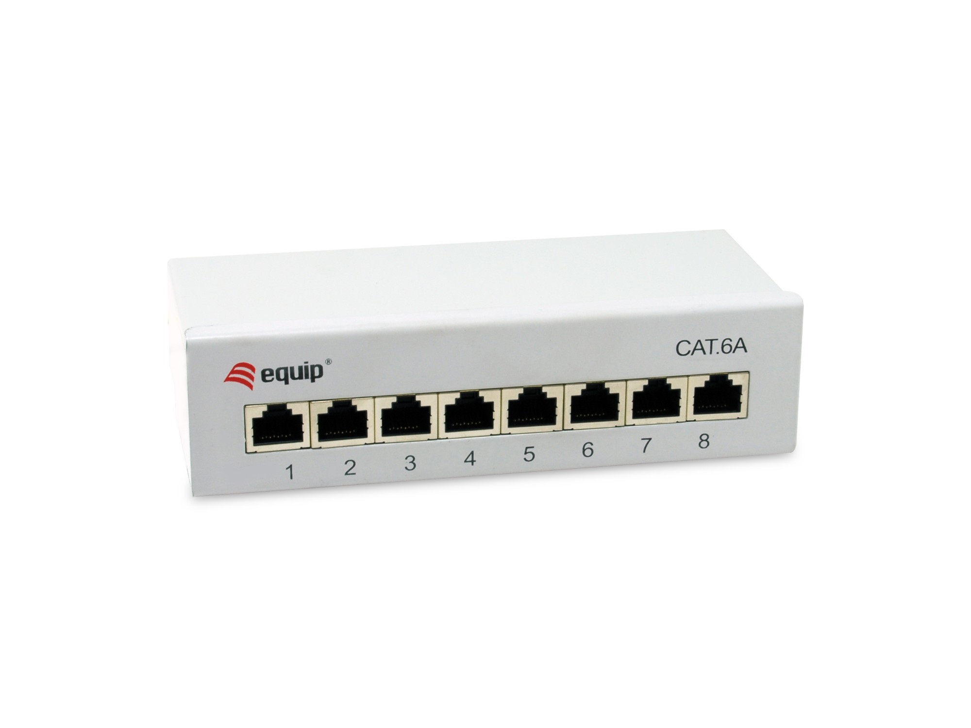 EU Product - Patchpanel  8xRJ45 Cat6a Desktop        500MHz RAL7035 thumbnail