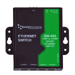 Brainboxes SW-084 network switch Unmanaged L2 Gigabit Ethernet (10/100/1000) DIN rail Black, Green