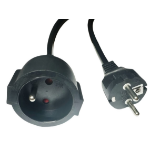 Microconnect MC-PE0200FRB power cable Black 2 m Power plug type E+F Power plug type E