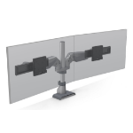 HAT Design Works E5 Dual Dynamic Pole 32" Desk White