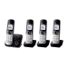 Panasonic KX-TG6824GB telephone DECT telephone Caller ID Black, Silver