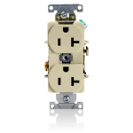Leviton 5352-I socket-outlet NEMA 5-20R Ivory