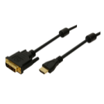 LogiLink 2m HDMI/DVI-D Black