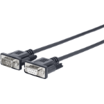 Vivolink 1.5m D-sub 9 pin - D-sub 9 pin serial cable Black