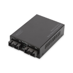 Digitus DN-82024 netwerk media converter 100 Mbit/s 1310 nm Multimode, Single-mode Zwart