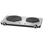 Clatronic DKP 3668 E Black, Stainless steel Countertop Sealed plate 2 zone(s)