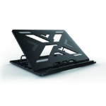 Conceptronic ERGO Laptop Cooling Stand Notebook stand Black 39.6 cm (15.6")
