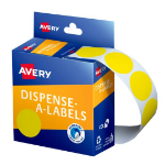 Avery 937247 self-adhesive label Round Removable Yellow 500 pc(s)