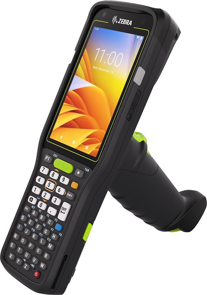 Zebra MC3450 Expanded, 2D, SE58, 10.5 cm (4''), alpha, GPS, Gun, IST, hot-swap, USB-C, BT, Wi-Fi (Wi-Fi), 5G, NFC, Android, GMS