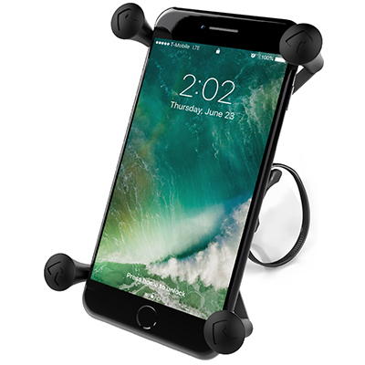 RAM Mounts X-Grip Large Phone Mount with EZ-On/Off Bicycle Base