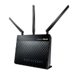ASUS DSL-AC68U wireless router Dual-band (2.4 GHz / 5 GHz) Gigabit Ethernet Black