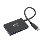 Tripp Lite U460-004-4A-AL interface hub USB 3.2 Gen 1 (3.1 Gen 1) Type-C 5000 Mbit/s Black