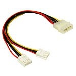 C2G 5.25in/3.5in Internal Power Y-Cable 0.25 m