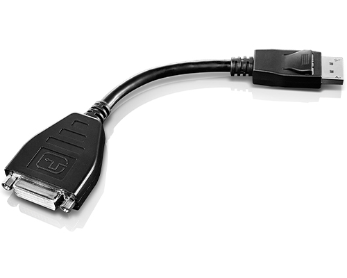 Image of Lenovo DisplayPort to Single-Link DVI-D Monitor Adapter