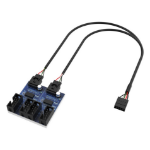 Akasa AK-CBUB64-30BK interface hub 480 Mbit/s Multicolour
