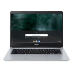 Acer Chromebook Intel Celeron N4020, 4GB, 64GB eMMC, 14 inch Full HD Display, Google Chrome OS, Silver