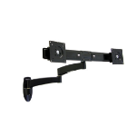 Ergotron 200 Series Dual Monitor Arm 55,9 cm (22") Zwart Muur