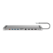 LogiLink USB 3.2 Gen2 Docking Station, USB-C, 12-Port, PD, silver