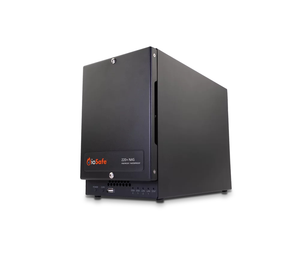 Image of ioSafe 220+ NAS Desktop Ethernet LAN Black J4025