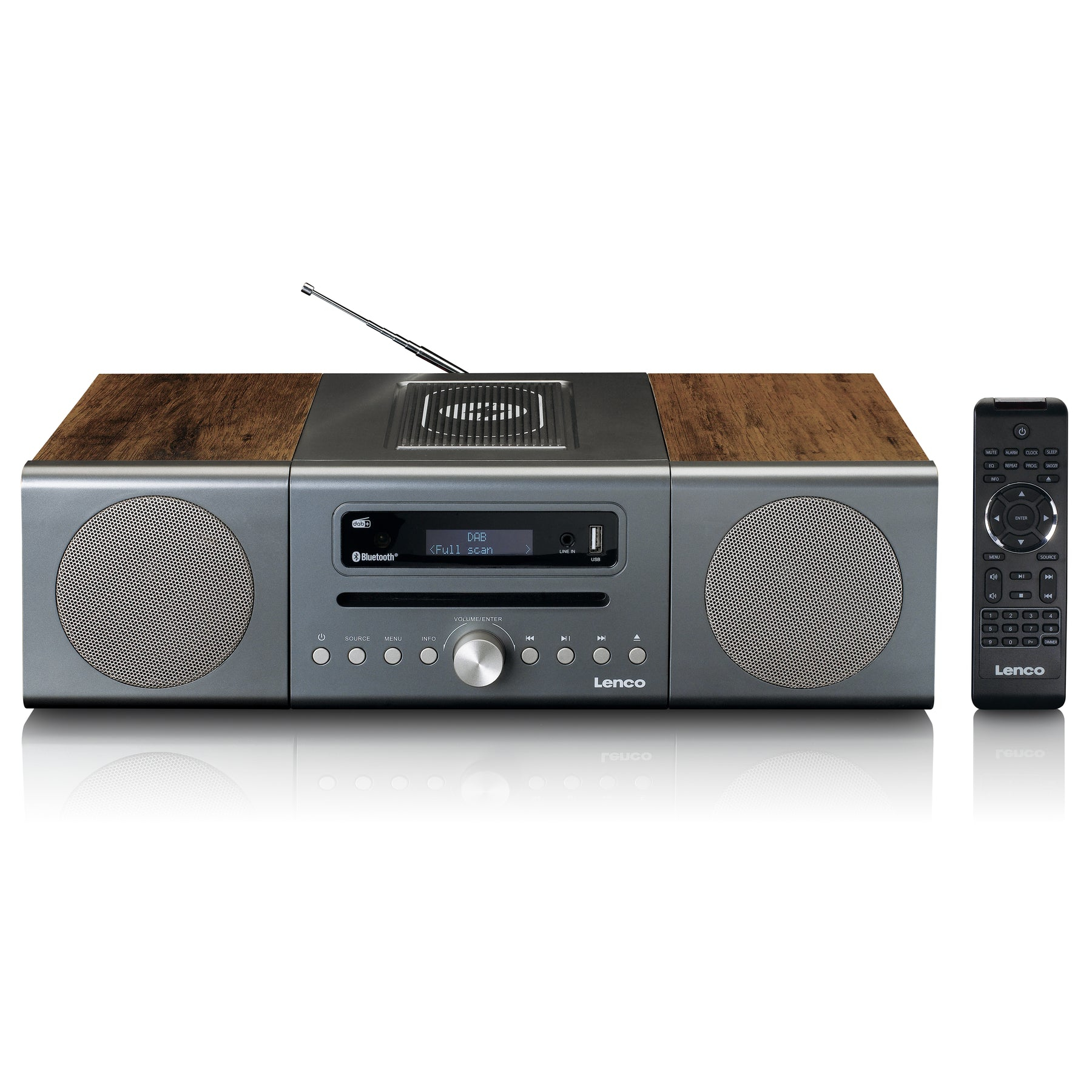 Lenco MC-175SI home audio system Home audio micro system 40 W Silver,