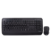 V7 CKW300DE Full Size/Palm Rest German QWERTZ - Black, Professional Wireless Keyboard and Mouse Combo – DE, Multimedia Keyboard, 6-button mouse