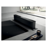 Elica 84cm Wide Touch Control Downdraft Extractor - Black