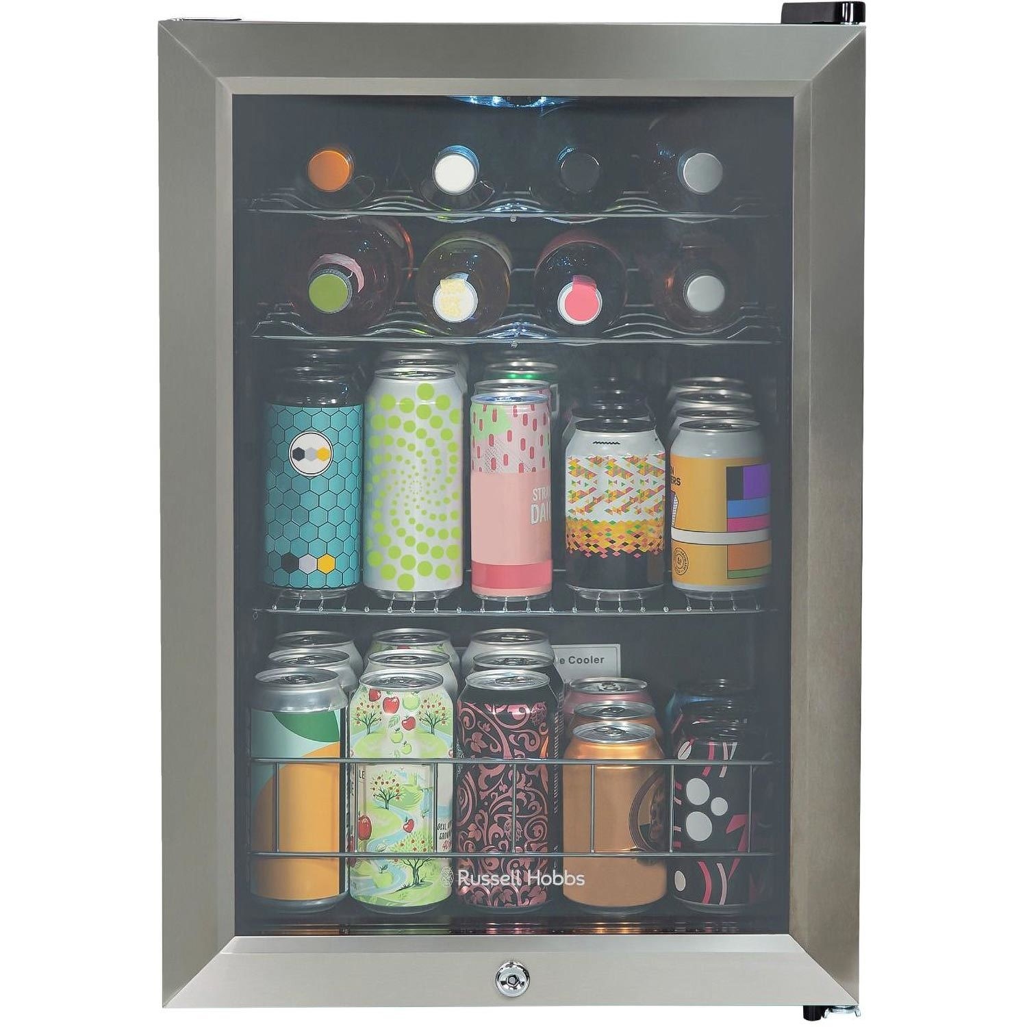 Photos - Other for Computer Russell Hobbs 62L Drinks Fridge - Stainless Steel RHGWC4SS-LCK 