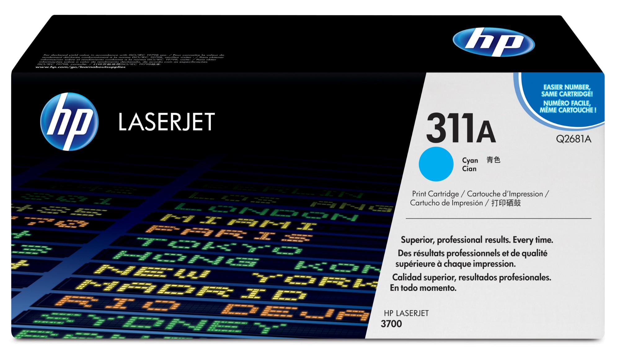 HP Q2681A/311A Toner cartridge cyan, 6K pages/5% for HP Color LaserJet 3700