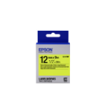 Epson C53S654010|LK-4YBF DirectLabel-etikettes black on yellow fluoreszend 12mm x 9m for Epson LabelWorks 4-18mm/36mm/6-12mm/6-18mm/6-24mm