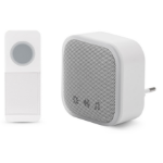 Entac Doorbell AC Plug-in with Battery Operated IP44 Transmitter 1xCR2032 Incl.
