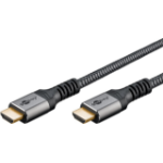 Goobay 65263 HDMI cable 5 m HDMI Type A (Standard) Black, Silver