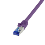 LogiLink C6A019S networking cable Purple 0.25 m Cat6a S/FTP (S-STP)