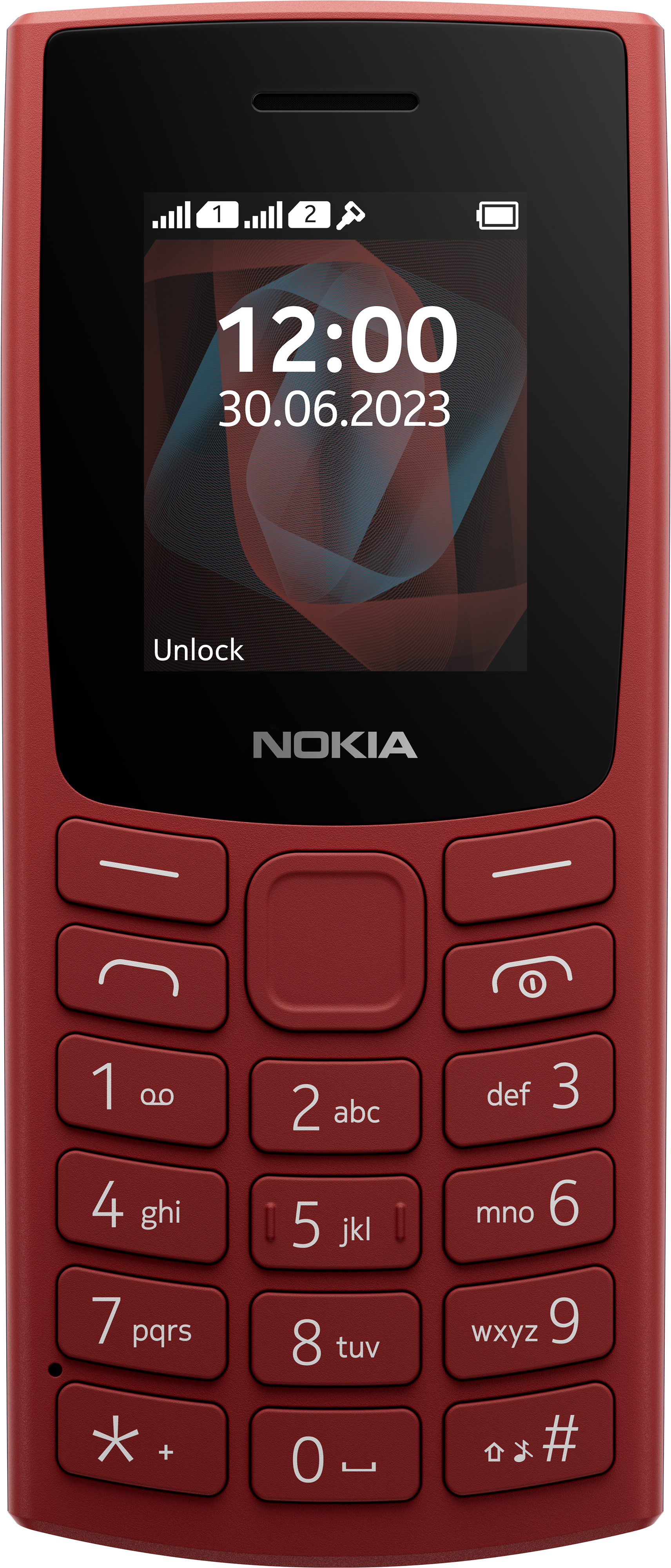 Image of Nokia 105 4.57 cm (1.8") 78.7 g Red Feature phone