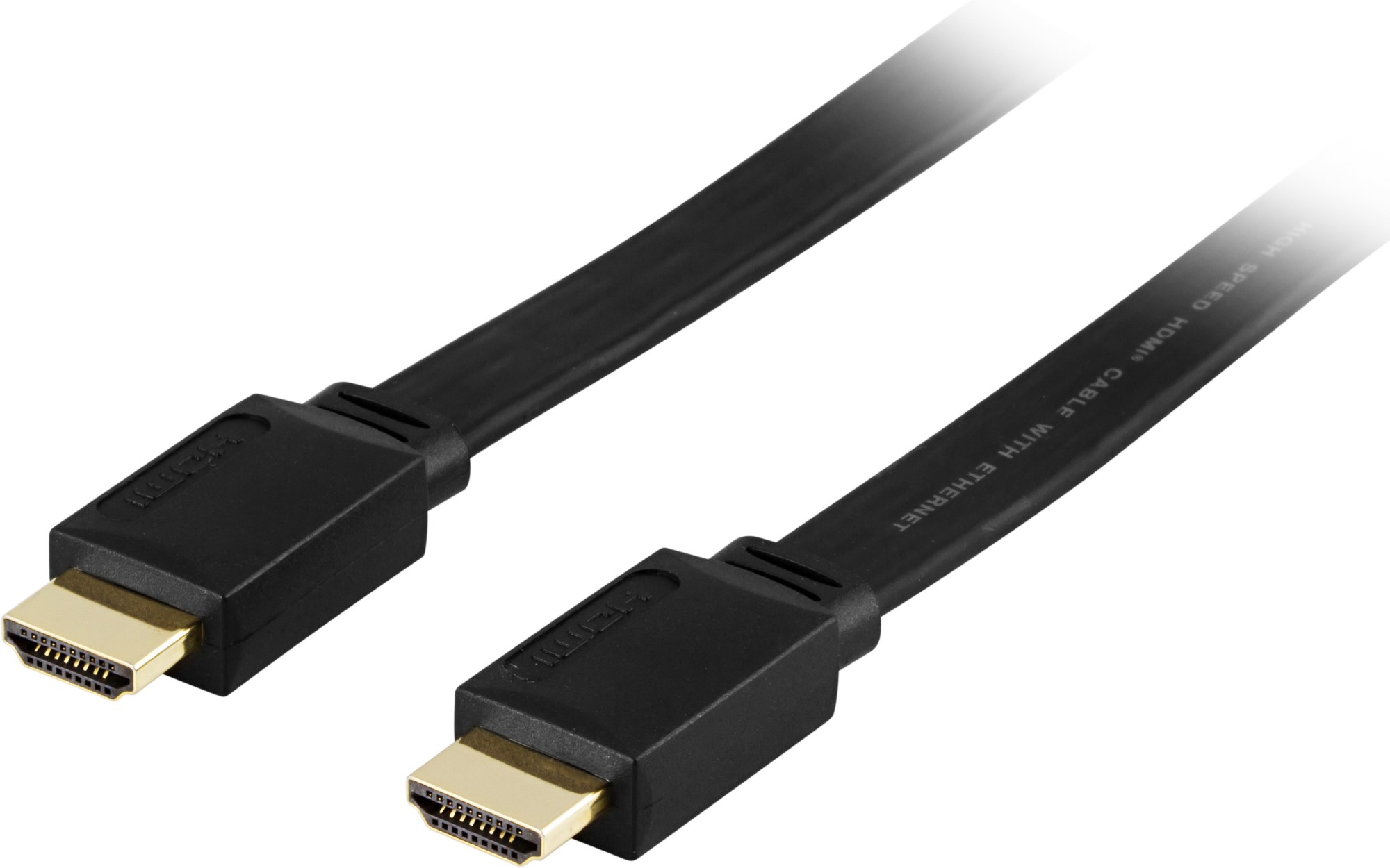 HDMI-1060F DELTACO flat HDMI cable, 7m, black