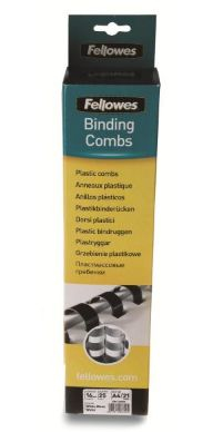 Fellowes A4 Binding Combs 12mm Black (Pack of 100) 5346502