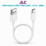 JLC USB MALE TO TYPE C MALE WHITE 0.5M