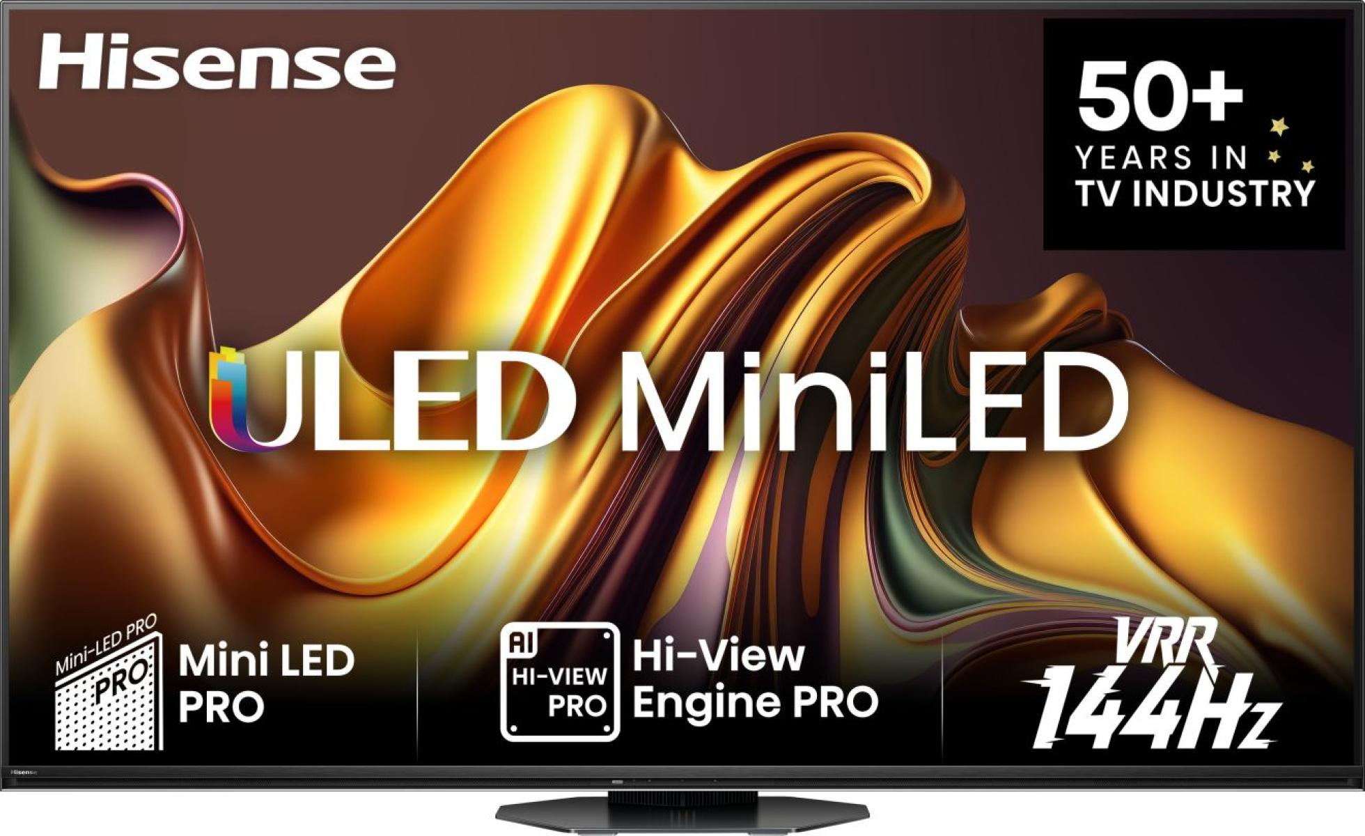 Hisense 65U8NQ 165.1 cm (65") 4K Ultra HD Smart TV Wi-Fi Grey 3000 cd/mÂ²